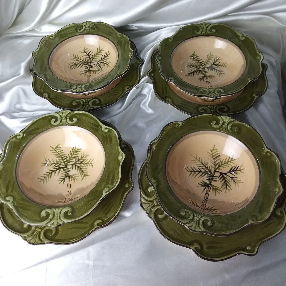 SAUVIGNON WEST INDIES DINNER PLATE & BOWL SET FOR 4